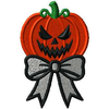 Halloween Scary Pumpkin Ribbon Fill Trick or Treat Machine Embroidery Design | Digital Download
