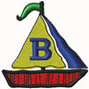 Sailboat - B Machine Embroidery Design | Digital Download