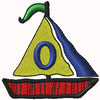 Sailboat - O Machine Embroidery Design | Digital Download