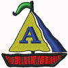 Sailboat Monogram Collection of 27 Designs A-Z Alphabet and Blank Sail Custom Digital Embroidery Designs