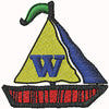Sailboat Monogram Collection of 27 Designs A-Z Alphabet and Blank Sail Custom Digital Embroidery Designs