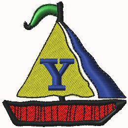 Sailboat Monogram Collection of 27 Designs A-Z Alphabet and Blank Sail Custom Digital Embroidery Designs