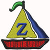 Sailboat Monogram Collection of 27 Designs A-Z Alphabet and Blank Sail Custom Digital Embroidery Designs