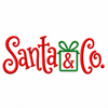 Santa & Co. Christmas Machine Embroidery Design | 6.61" x 2.51" | Digital Download