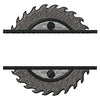 Saw Blade Open Middle Machine Embroidery Design | Digital Download