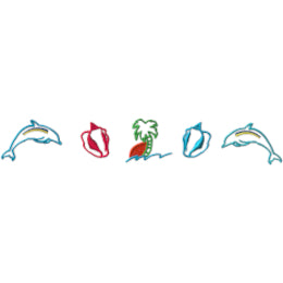 Shells & Dolphins - Full Front Design