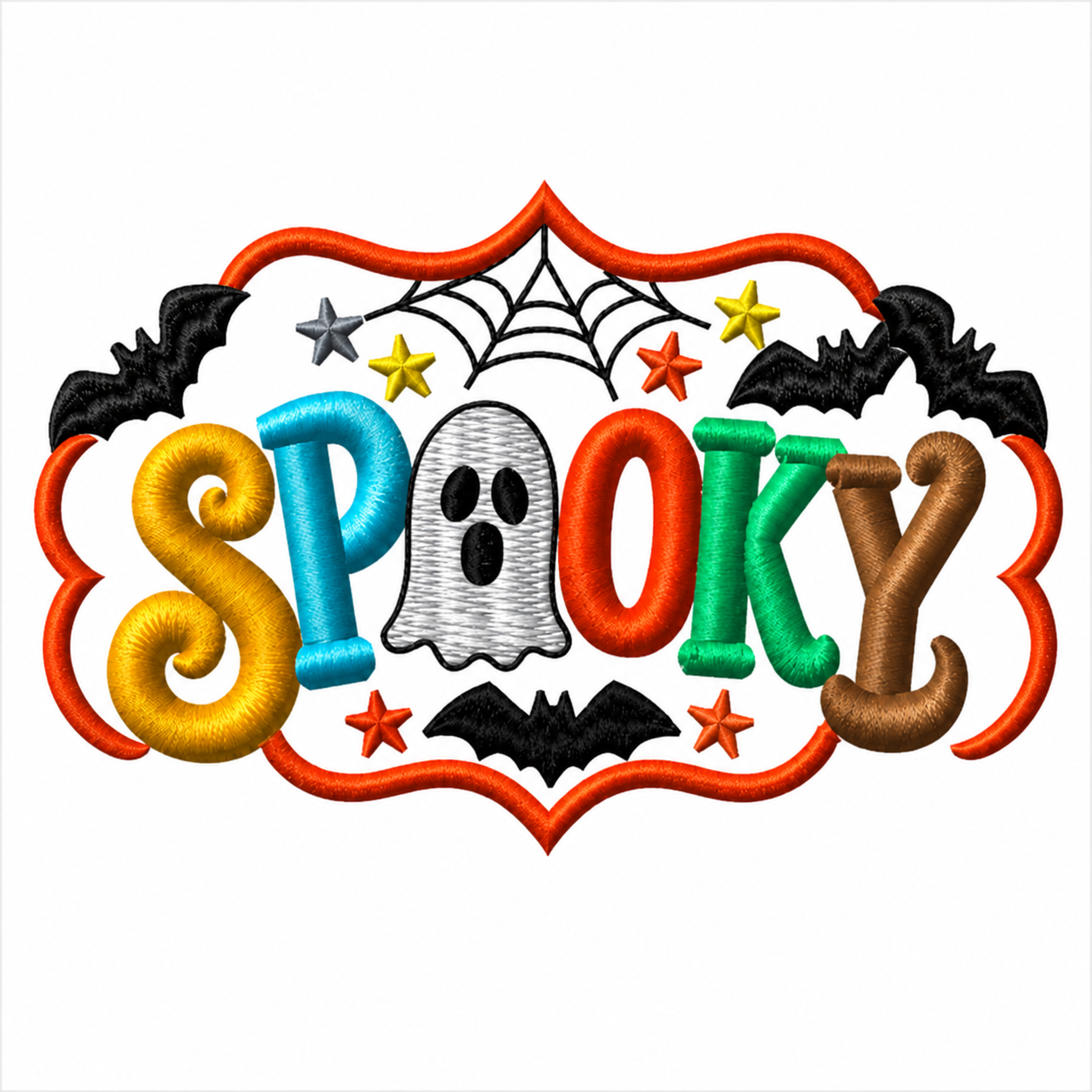 Spooky Halloween Embroidery Digital Design