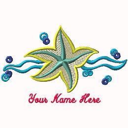 Starfish & Waves - Your Name Here