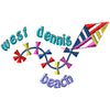 West Dennis Beach Kite Machine Embroidery Design | Digital Download