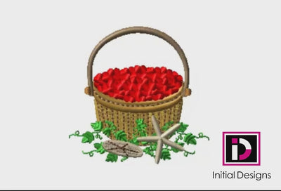 Nantucket Basket with Cranberries