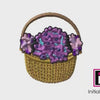 Nantucket Basket with Hydrangeas