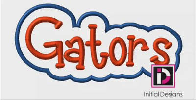 Gators - Outlined Word - 7.46" W