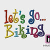 Let's Go…Biking - Curlie Letters