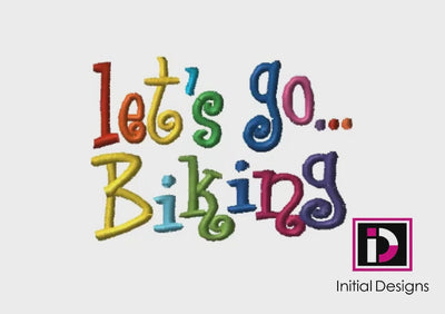 Let's Go…Biking - Curlie Letters