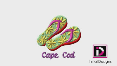 Cape Cod Flip Flops - Flowers