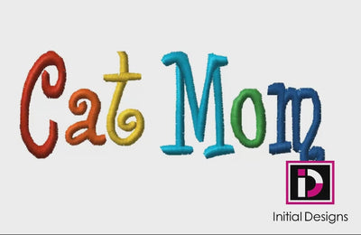 Cat Mom - Curlie Letters