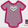 Onesie with Heart Pattern