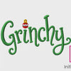 Grinchy Machine Embroidery Design | 3.89" x 2.24" | Digital Download