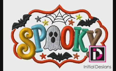 Spooky Halloween Embroidery Digital Design