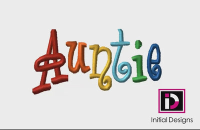 Auntie - Curlie Letters