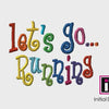 Let's Go…Running - Curlie Letters