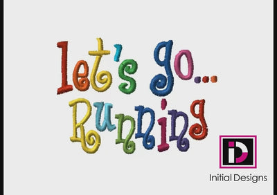Let's Go…Running - Curlie Letters