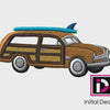 Woodie with Surf Board
