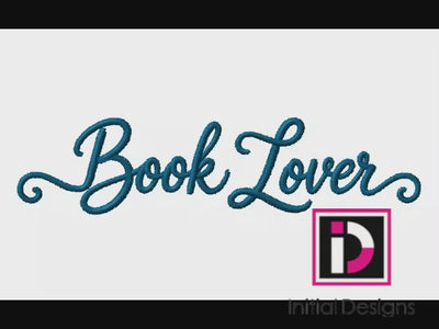 Book Lover Machine Embroidery Design | Digital Download