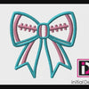 Football Cheer Bow Machine Embroidery Design | Digital Download