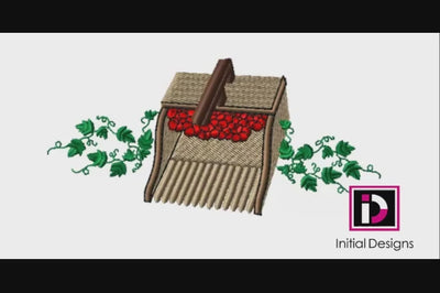 Cranberry Scoop with Ivy