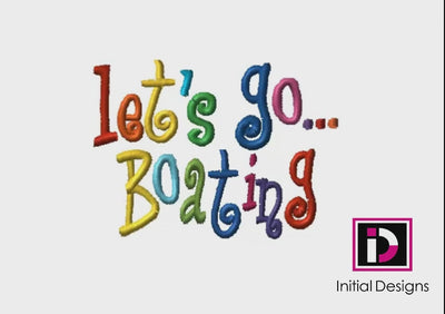 Let's Go…Boating - Curlie Letters