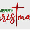 Merry Christmas Machine Embroidery Design | 4.63" x 2.21" | Digital Download
