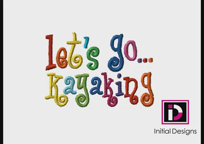 Let's Go…Kayaking - Curlie Letters