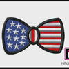 Bow USA Flag Embroidery Design