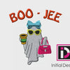 Halloween Boo-Jee Shopping Ghost | 3.77" x 3.99" | Machine Embroidery Design | Digital Download
