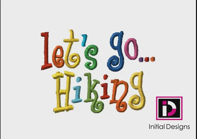 Let's Go…Hiking - Curlie Letters