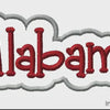 Alabama - Outlined Word - 3.66" W