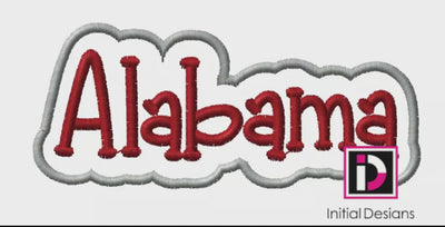 Alabama - Outlined Word - 3.66" W
