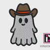 Halloween Cowboy Ghost Trick or Treat Machine Embroidery Design | Digital Download
