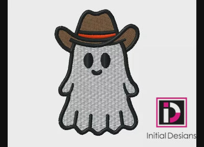 Halloween Cowboy Ghost Trick or Treat Digital Embroidery Download