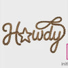 Howdy Rope Script Machine Embroidery Design | Western Digital Download