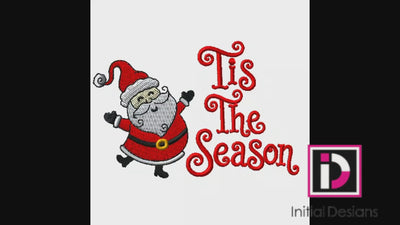 ’Tis The Season Santa Machine Embroidery Design | Digital Download