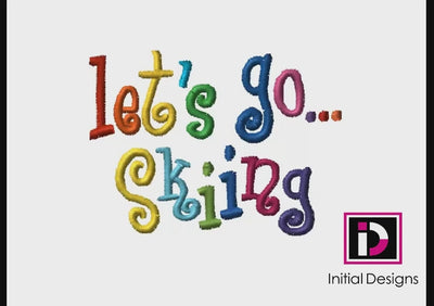 Let's Go…Skiing - Curlie Letters