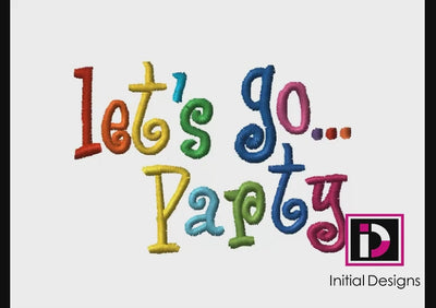 Let's Go…Party - Curlie Letters