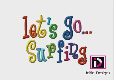 Let's Go…Surfing - Curlie Letters