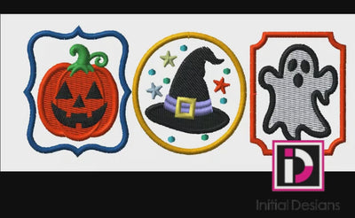 Halloween Icons Digital Embroidery Design