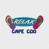 Cape Cod Flip Flops - RELAX in Oval