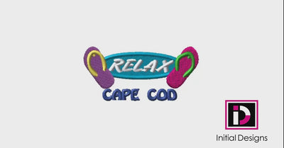 Cape Cod Flip Flops - RELAX in Oval