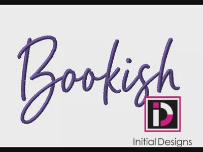 Bookish Machine Embroidery Design | Digital Download